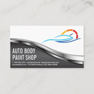 Auto Body Shop   Car Service Logo Business Card