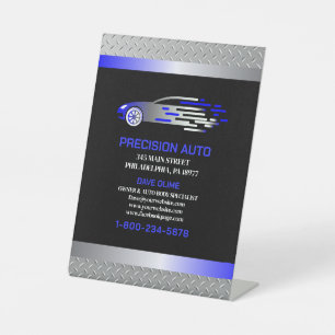 Auto Body Work Custom Car Paint Detailing Collison Pedestal Sign