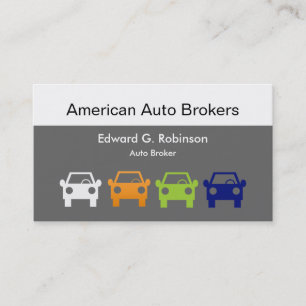 Auto Broker Business Cards