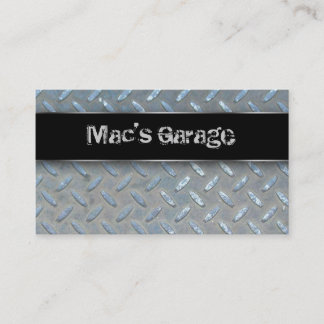 Auto Business Card Construction Contractor Metal