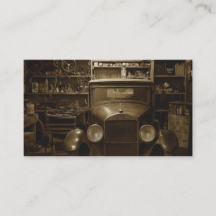 Auto Car Mechanic Technician Repair Shop Classic Business Card