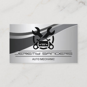 Auto Car Repair Logo Mechanic Wrenches Business Card