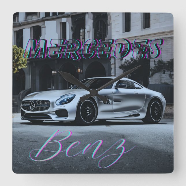 AUTO CAR SQUARE WALL CLOCK (Front)