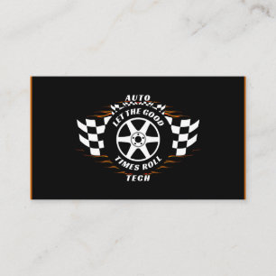 Auto Car Technician Mechanic Parts Sales Service Business Card