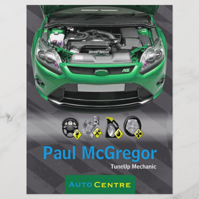 Auto Centre  - TuneUp Mechanic Flyer (Front)