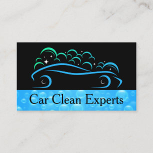 Auto Cleaning   Modern Wash Business Card