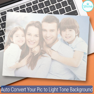 Auto Convert Your Photo to Light Tone Background Notepad