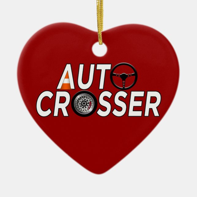 Auto Crosser Ceramic Tree Decoration (Front)