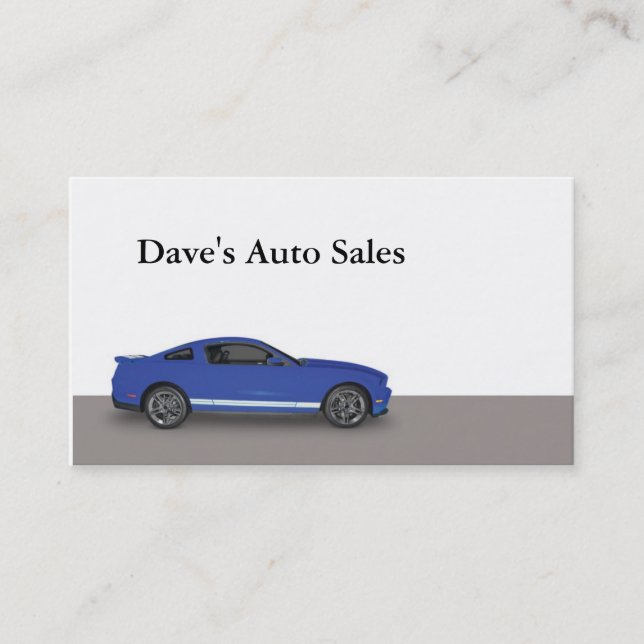 Auto Dealer Business Card (Front)