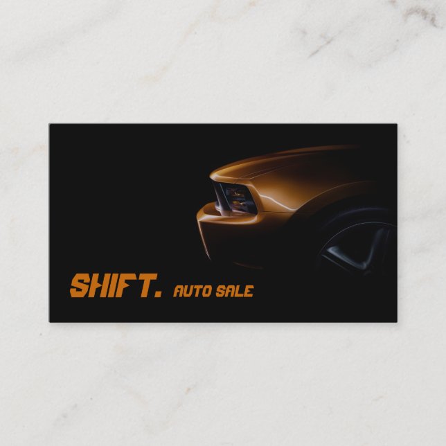Auto, Dealer, Cars Business Card (Front)