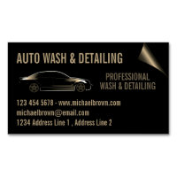 Auto Detail Cleaning Wash gold