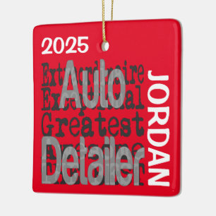 Auto Detailer Extraordinaire CUSTOM Ceramic Ornament