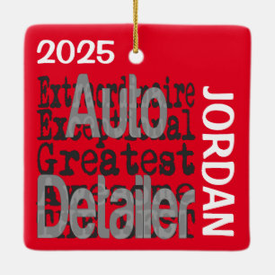 Auto Detailer Extraordinaire CUSTOM Ceramic Ornament