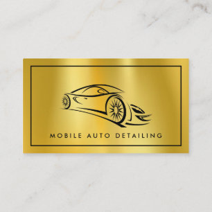 Auto Detailing, Auto Repair Logo Business Card