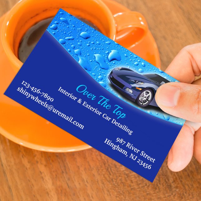 Auto Detailing Business Card Template (Creator Uploaded)