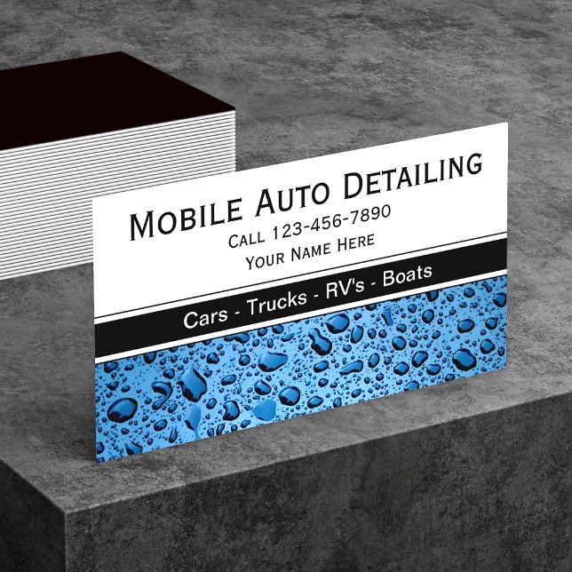 Auto Detailing Business Cards (Creator Uploaded)