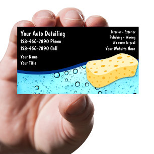 Auto Detailing Business Cards