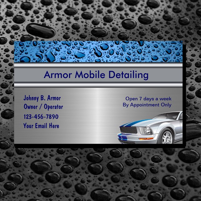 Auto Detailing Business Cards (Creator Uploaded)