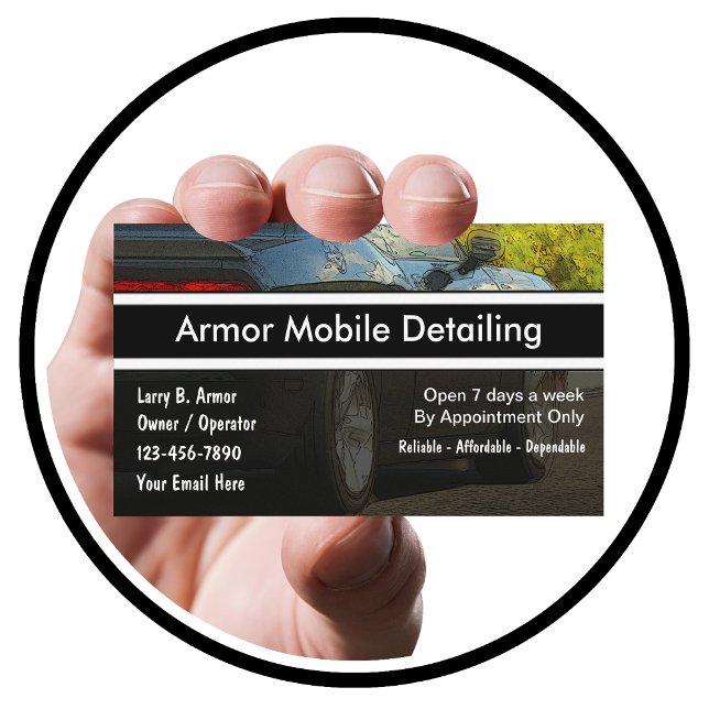 Auto Detailing Business Cards (Creator Uploaded)