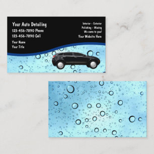 Auto Detailing Business Cards