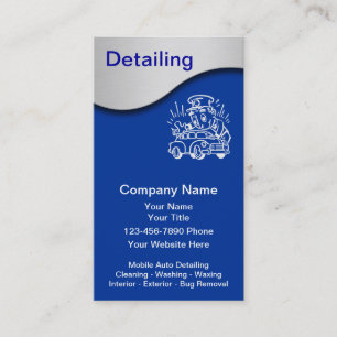 Auto Detailing Business Cards
