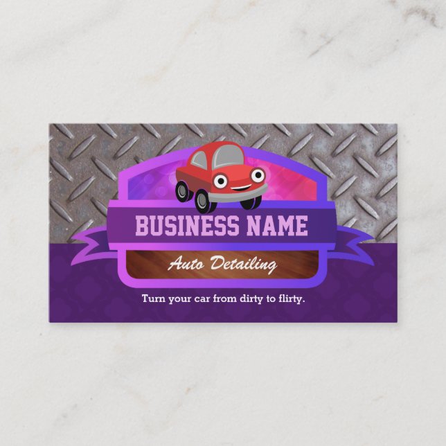 Auto Detailing business cards (Front)