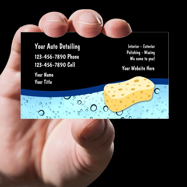 Auto Detailing Business Cards New Version (Creator Uploaded)