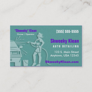 Auto Detailing / Car Wash Business Card