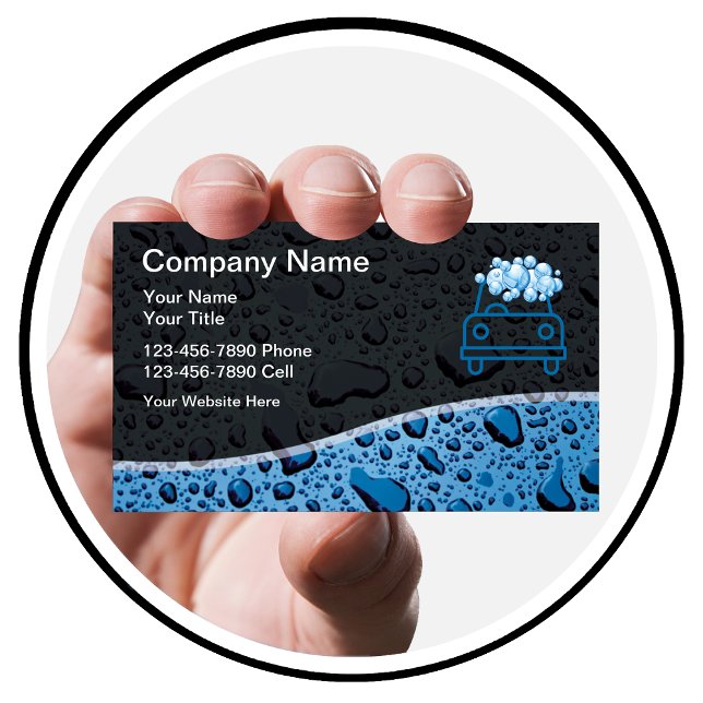 Auto Detailing Car Wash Business Cards (Creator Uploaded)