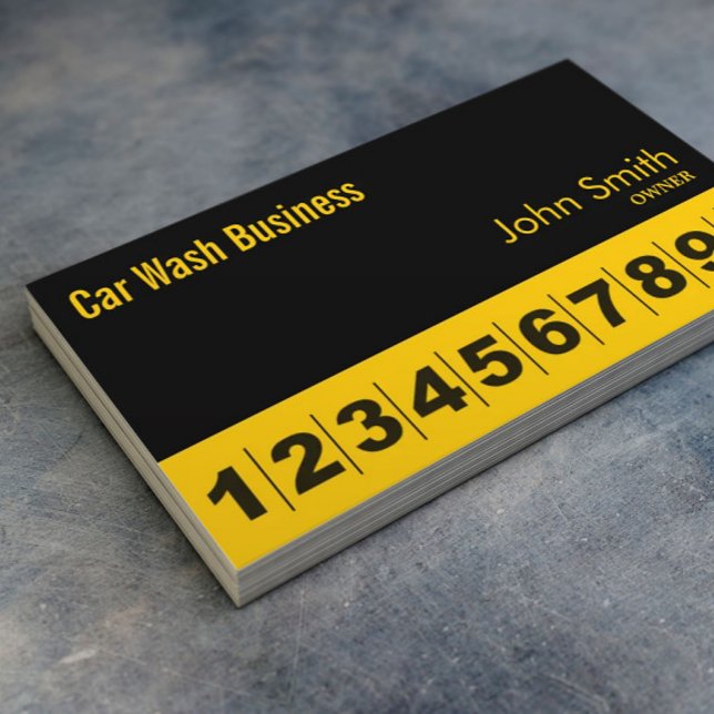 Auto Detailing Car Wash Loyalty Card (Creator Uploaded)