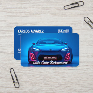 🚿 Auto Detailing Custom QR Business Card