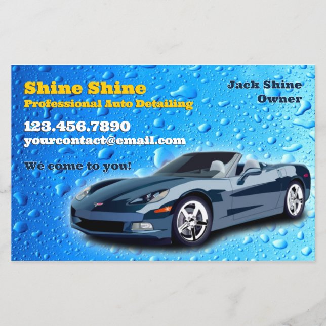 Auto Detailing Flyer (Front)