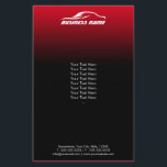 Auto Detailing Modern Black & Red Automotive Flyer<br><div class="desc">Auto Detailing Modern Black & Red Automotive Business Flyers.</div>