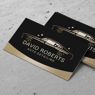 Auto Detailing Muscle Car Wash Automotive Business Card