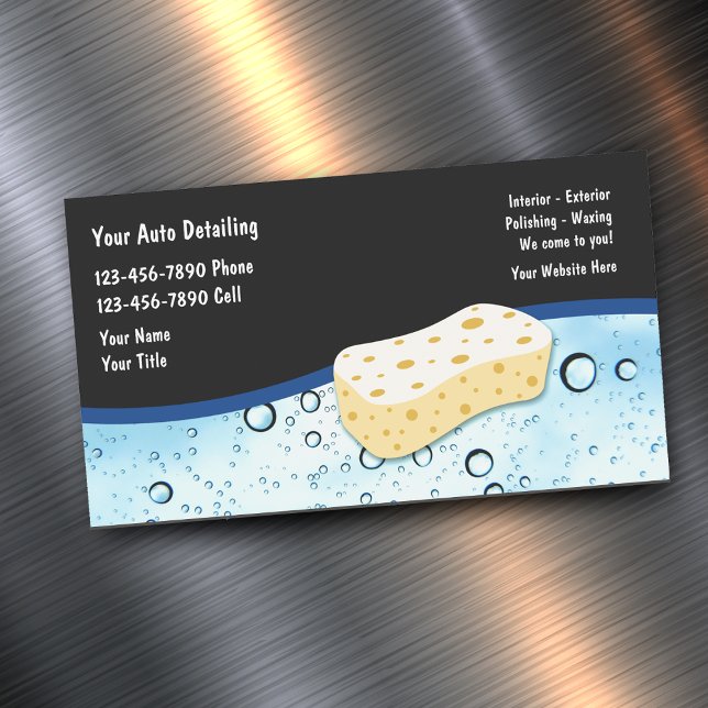Auto Detailing Services Business Card Magnet (Creator Uploaded)