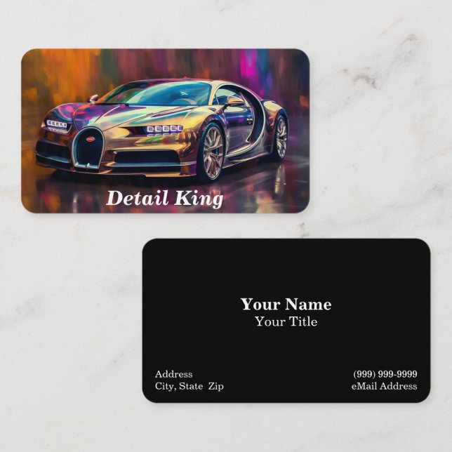 Auto Detailing / Tuning Business Card (Front/Back)