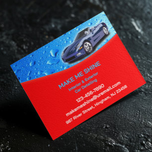 Auto Detailing Water Drops Flyer Template