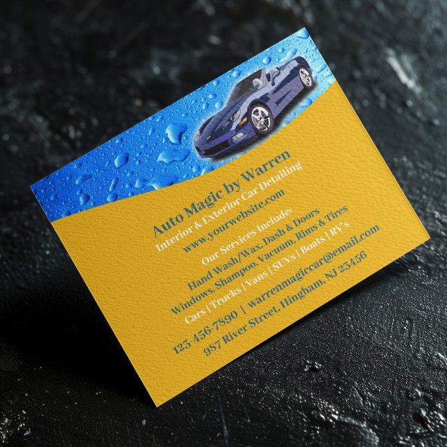 Auto Detailing Water Drops Flyer Template (Creator Uploaded)