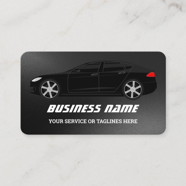 Auto Detailing Water Drops Professional Car  Business Card (Front)