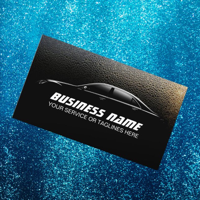 Auto Detailing Water Drops Professional Car Business Card (Creator Uploaded)