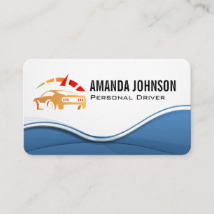 Auto Driving Logo Car Services Business Card