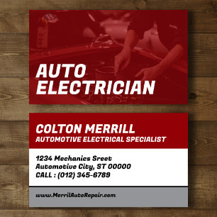 Auto Electrician Business Card