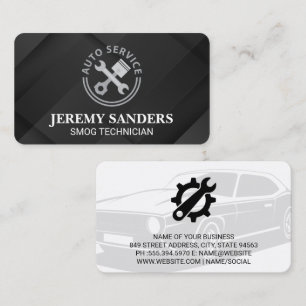Auto Fix Logo Car Services Industry Business Card
