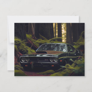 Auto forest Postcards