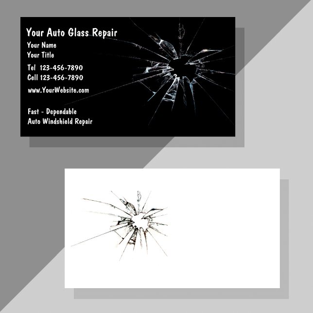 Auto Glass Repair New Business Card (Creator Uploaded)