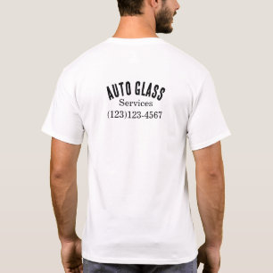 auto glass services editable uniform for work  T-Shirt