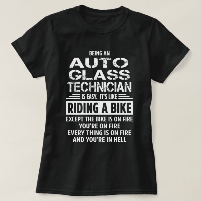 Auto Glass Technician T-Shirt (Design Front)