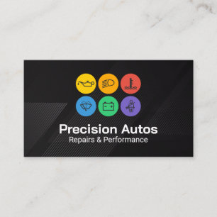 Auto Icons   Mechanic Car Repair Shop Business Card