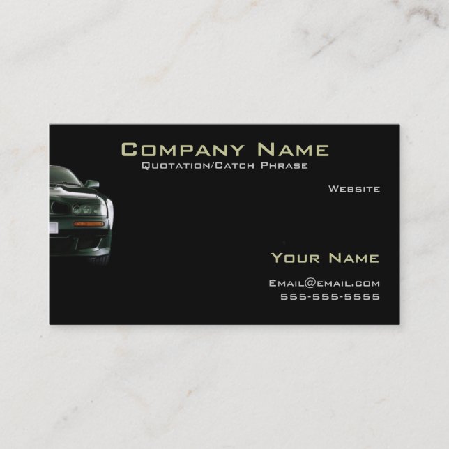 Auto/Insurance Business card (Front)