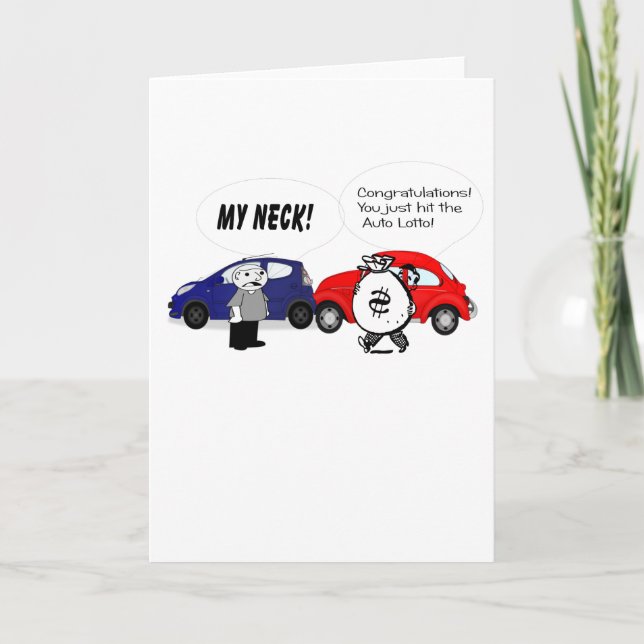 Auto Lotto Greeting Card (Front)